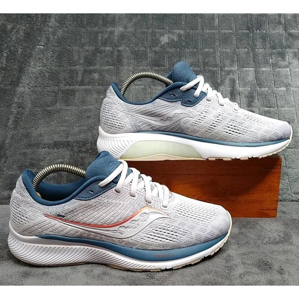 Saucony Guide 14 Women's 8 Lilac/Navy PWRRUN Athletic Training Sneaker Shoes - Picture 4 of 8